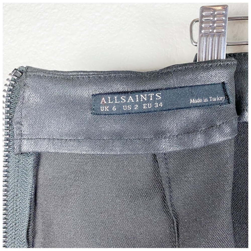 All Saints Metal Pencil Skirt‎ Size 2 - Picture 8 of 10